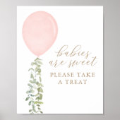 ベビーは甘いトリートバルーンベビーシャワーを取る ポスター (正面)
