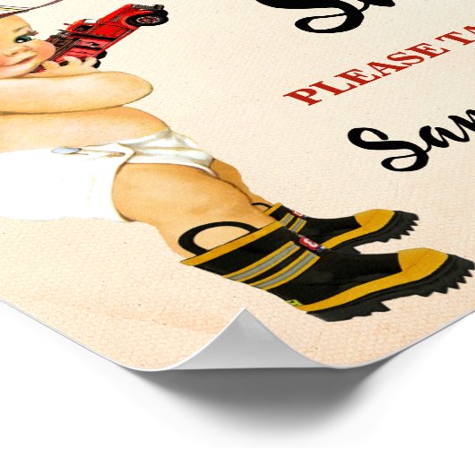 ベビーは甘いトリートファイターシャワーを取る ポスター (角)