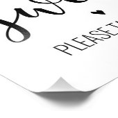 ベビーは甘いトリートベビーシャワーのサインを取る フォトプリント            (角)