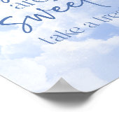 ベビーは甘いトリートベビーシャワーのサインを取る ポスター (角)