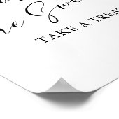 ベビーは甘いトリートベビーシャワーのサインを取る ポスター (角)