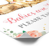 ベビーは甘いトリートベビーシャワーをお願い ポスター (角)