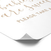 ベビーは甘いトリートベビーシャワーをお願い ポスター (角)