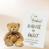 ベビーは甘いニュートラルツインストークベビーシャワー 台座サイン