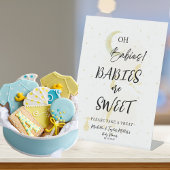 ベビーは甘いニュートラルツインストークベビーシャワー 台座サイン