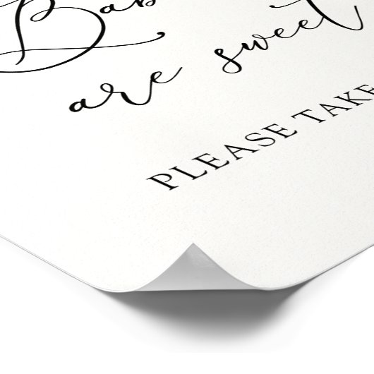 ベビーは甘いビーユーカリの好意サインである ポスター (角)