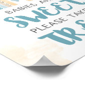 ベビーは甘いレインボーサインをお楽しみください ポスター (角)