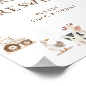 ベビーは甘い動物を楽しんで ポスター (角)