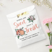 ベビーは甘い桃の赤ちゃんシャワーありがとう フェイバーバッグ (封をした状態)