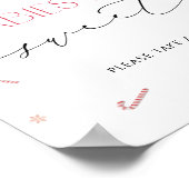 ベビーは甘い楽しいサンタベビークリスマス ポスター (角)