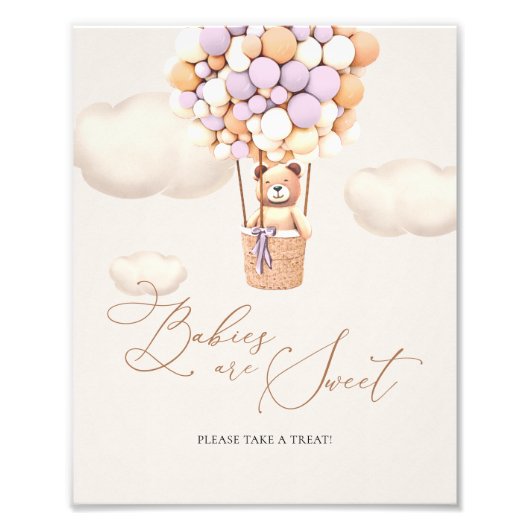 ベビーは甘い看板を取って下さい フォトプリント            (正面)