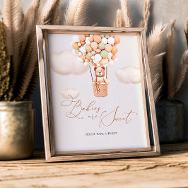 ベビーは甘い看板を取って下さい フォトプリント           