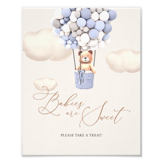 ベビーは甘い看板を取って下さい フォトプリント (正面)