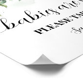 ベビーは甘い緑のシャワーの看板を取る ポスター (角)