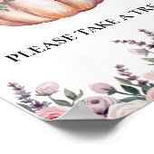 ベビーは甘い赤ちゃんシャワーフローラカボチャ治療 ポスター (角)