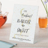 ベビーは甘い赤ちゃんシャワー台座看板 台座サイン (インサイチュ)