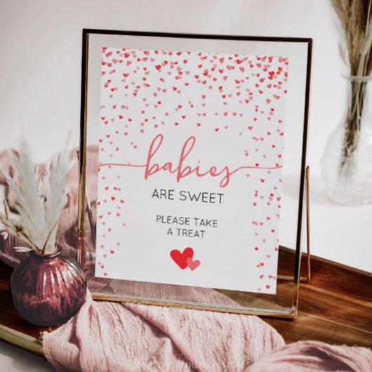 ベビーは甘い赤ちゃんシャワー署名デジタルまたはプリント ポスター