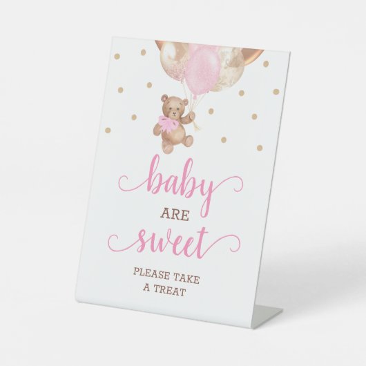 ベビーは甘い「おごり台」の看板 台座サイン (正面)