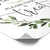 ベビーは甘い、緑の看板を下さい ポスター (角)