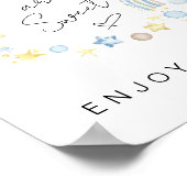 ベビーは甘いBoho赤ちゃんシャワーを楽しむ ポスター (角)