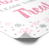 ベビーは甘いPleaseトリートサイン冬 ポスター (角)