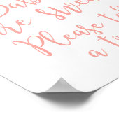 ベビーは甘いPleaseトリートシャワーサイン ポスター (角)