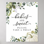 ベビーは甘いPlease Take A Treat Sign ポスター (正面)