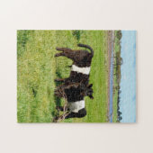 ベビーは田舎のガロウェイ牛を食べた ジグソーパズル (横)