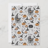 ベビーは男女兼用ゴシック風の赤ちゃんシャワー 招待状 (裏面)