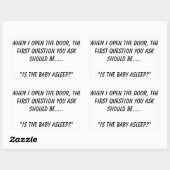 「ベビーは眠っている」ステッカー 長方形シール (シート)