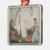 ベビーは眠っている(by Gerolamo Inuno) メタルオーナメント (左)