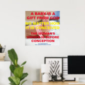 ベビーは神からの贈り物である ポスター (ホームオフィス)