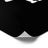 ベビーは私に黒いおもしろい羊プンダークBGを飼わない ポスター (角)