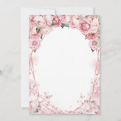 ベビーは紅茶かぼちゃの女の子の赤ちゃんシャワーを醸造している 招待状 (裏面)