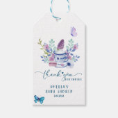 ベビーは紅茶を醸造しているパーティー赤ちゃんシャワーありがとう ギフトタグ (正面)