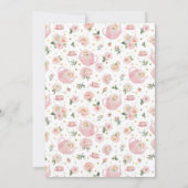 ベビーは紅茶パーティーシャワー招待状 招待状 (裏面)