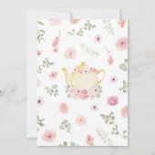 ベビーは紅茶パーティーシャワー 招待状 (裏面)