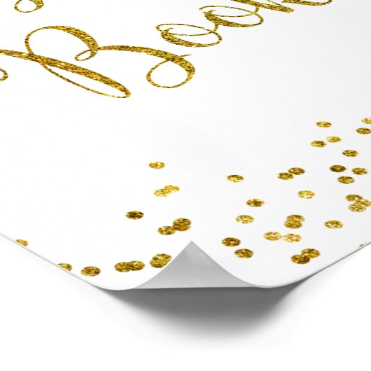 ベビーは紅茶パーティーベビーシャワーのゲストブックを醸造している ポスター (角)