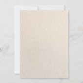 ベビーは緑の応援を醸造している赤ちゃんシャワー 招待状 (裏面)