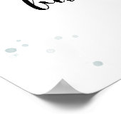 ベビーは緑の赤ちゃんシャワーへようこそ ポスター (角)