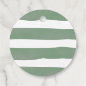 ベビーは緑の赤ちゃんシャワーを醸造ありがとう フェイバータグ (裏面)