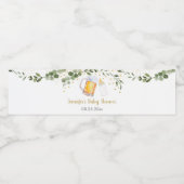 ベビーは緑の赤ちゃんシャワーを醸造している ペットボトルラベル (シングルラベル)