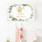 ベビーは緑の赤ちゃんシャワーを醸造している 横断幕 (インサイチュ)