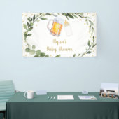 ベビーは緑の赤ちゃんシャワーを醸造している 横断幕 (トレードショー)