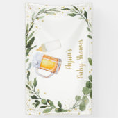 ベビーは緑の赤ちゃんシャワーを醸造している 横断幕 (縦)