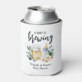 ベビーは緑の赤ちゃんシャワー応援を醸造している 缶クーラー (缶正面)