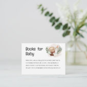 ベビーは緑豊かなコーヒーベビーシャワーの本を醸造している エンクロージャーカード (スタンド正面)