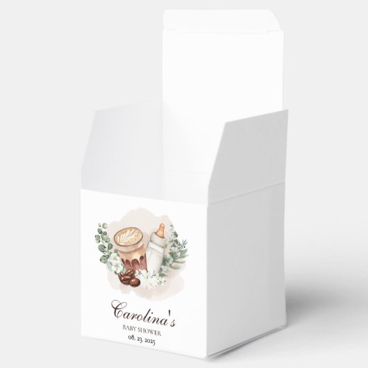 ベビーは緑豊かなコーヒーベビーシャワーを醸造している フェイバーボックス (オープン)