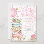 ベビーは茶のパーティーを出す 招待状 (正面)