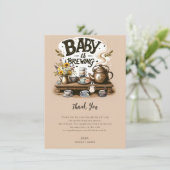 ベビーは茶素朴釜ピーチありがとう 招待状 (スタンド正面)